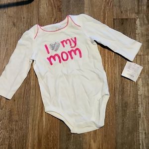 Girls 9m long sleeve onsie